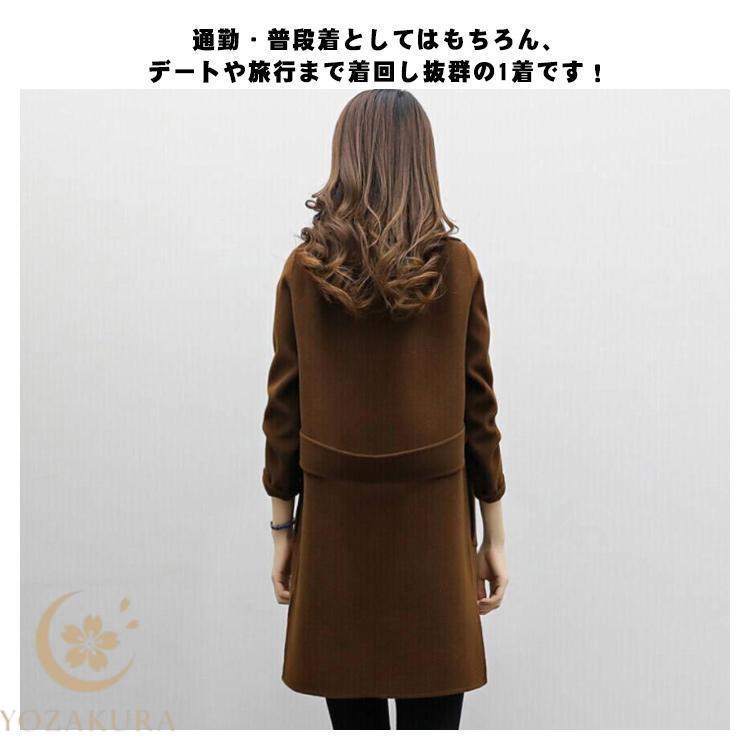 チェスターコート レディース 女性 ミドル丈 長袖 前開き 薄手