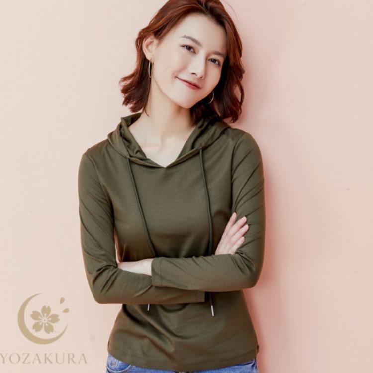 パーカー 薄手 tシャツ レディース 長袖 フード付き Tシャツ トップス