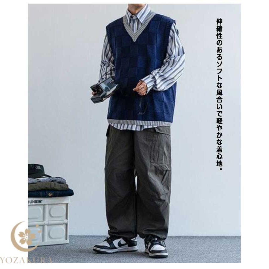 春 メンズ カジュアル セーター ビジネス 薄手 洗える ベスト ニット