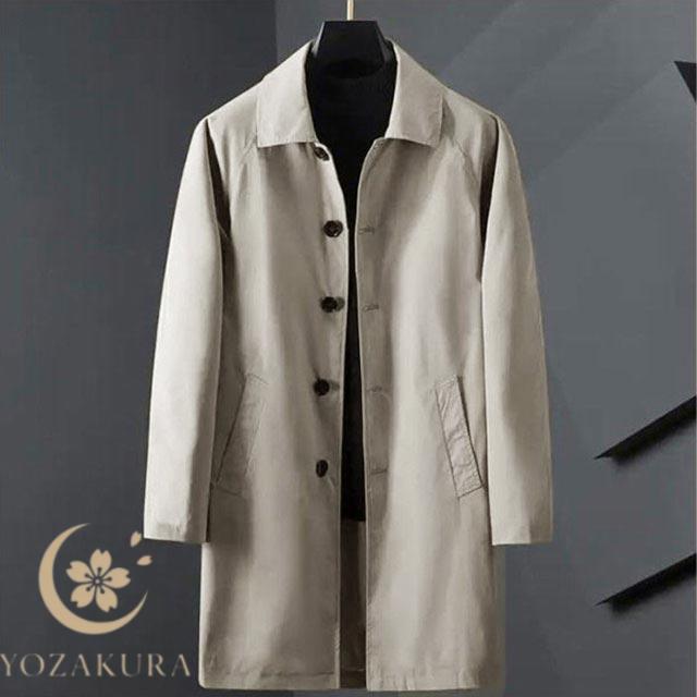 M~5XL!ステンカラーコート ビジネスコート 春アウター メンズ