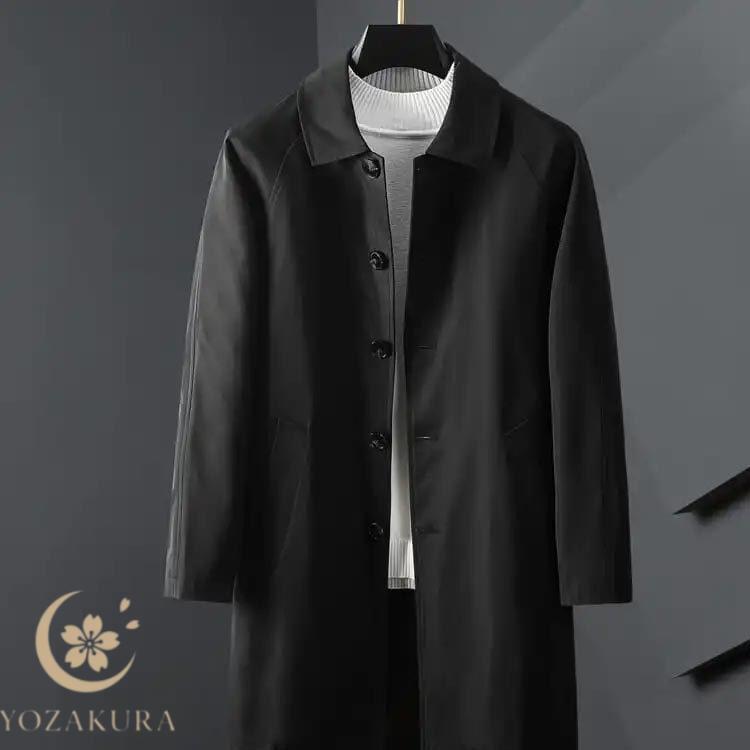 M~5XL!ステンカラーコート ビジネスコート 春アウター メンズ