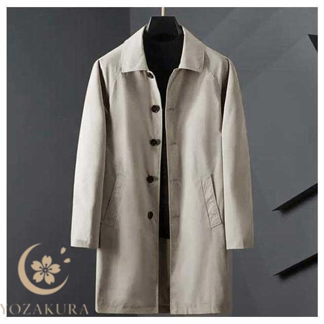 M~5XL!ステンカラーコート ビジネスコート 春アウター メンズ