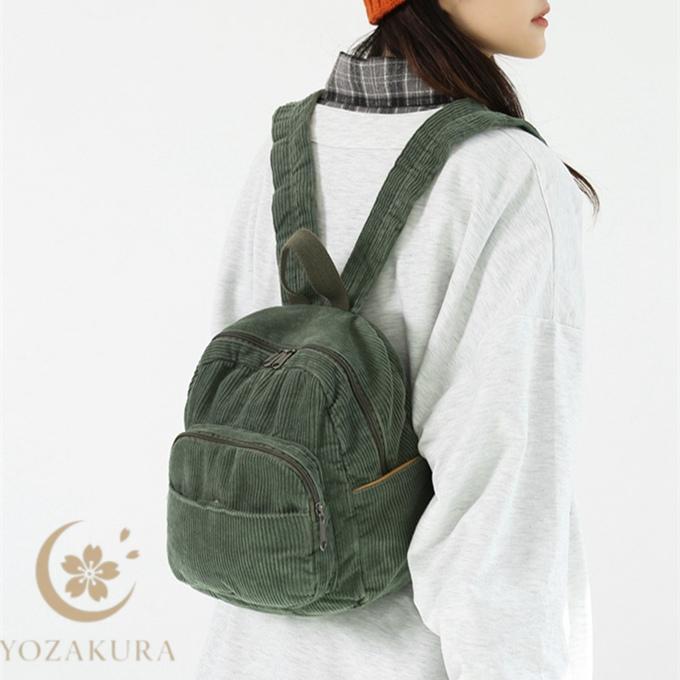 綿 コーデュロイ リュック リュックサック 小さめ ミニリュック