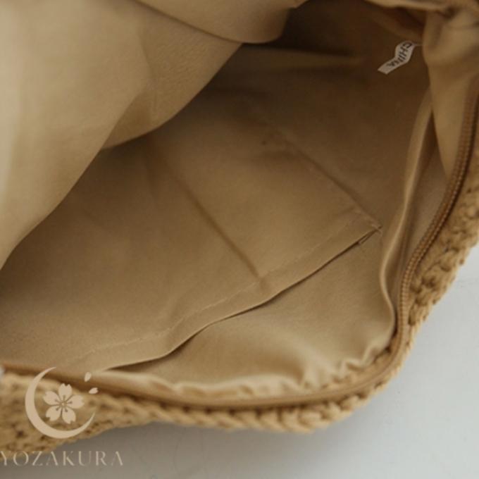 マクラメバッグ クロシェ編み ミニショルダーバッグ コットン 綿