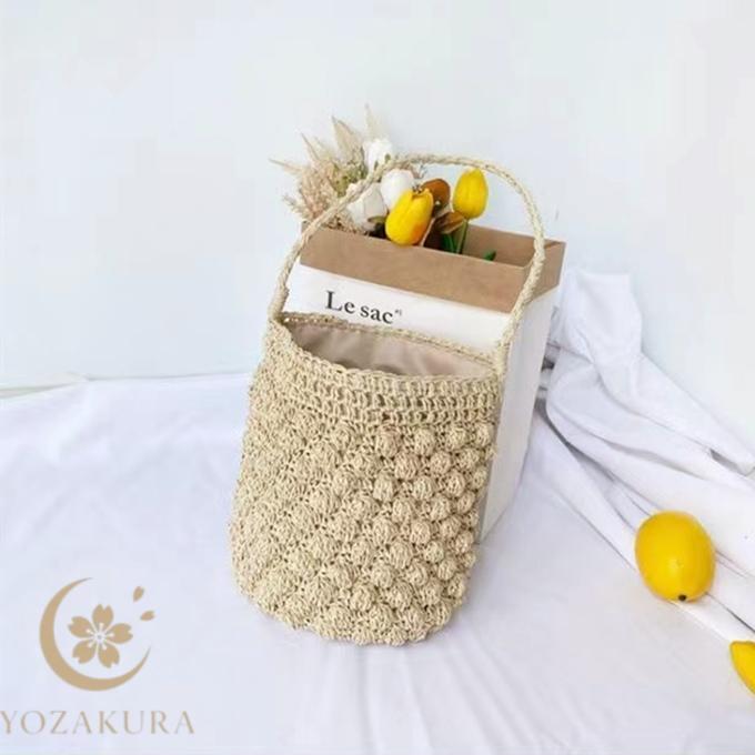 ストローバッグ カゴバッグ バケット 草 バッグ 草木 ミニ ポシェット