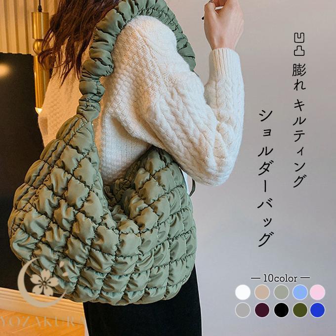 キルト ショルダーバッグ レディース キルティング トートバッグ