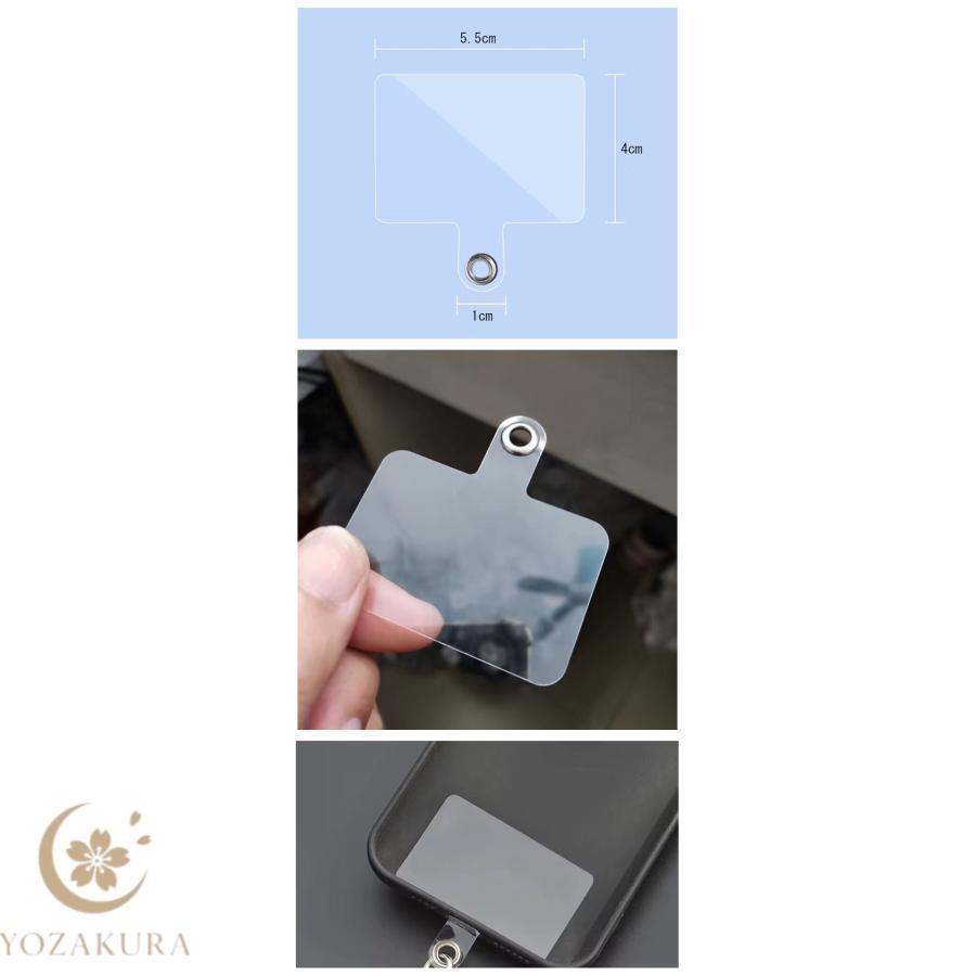 シリコン スマホ ストラップ 太い 挟むだけ 20カラー 手首 透明