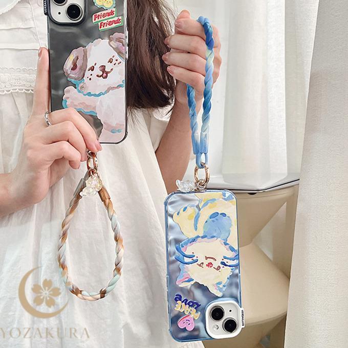 シリコン スマホ ストラップ 太い 挟むだけ 20カラー 手首 透明