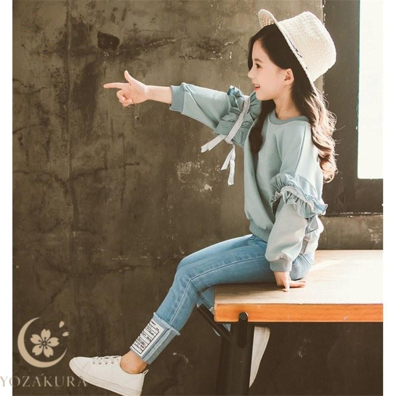 子供服 セットアップ 女の子 長袖 春秋 秋着 上下セット 韓国子供服