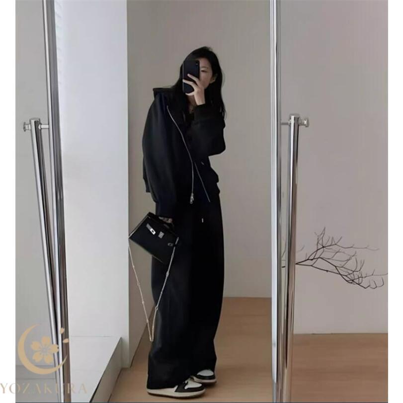 ジャージ セットアップ レディース スウェット フード付き 春服 秋