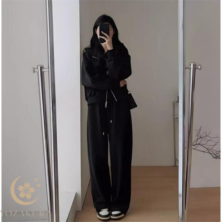 ジャージ セットアップ レディース スウェット フード付き 春服 秋