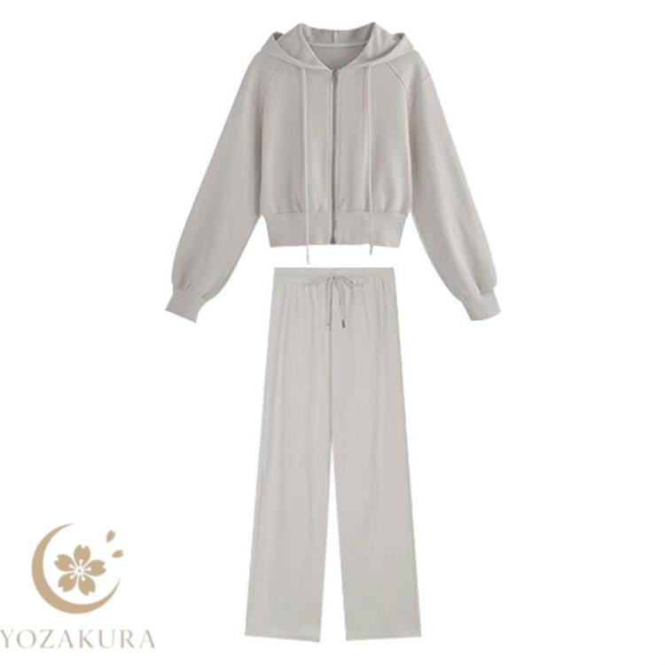 ジャージ セットアップ レディース スウェット フード付き 春服 秋