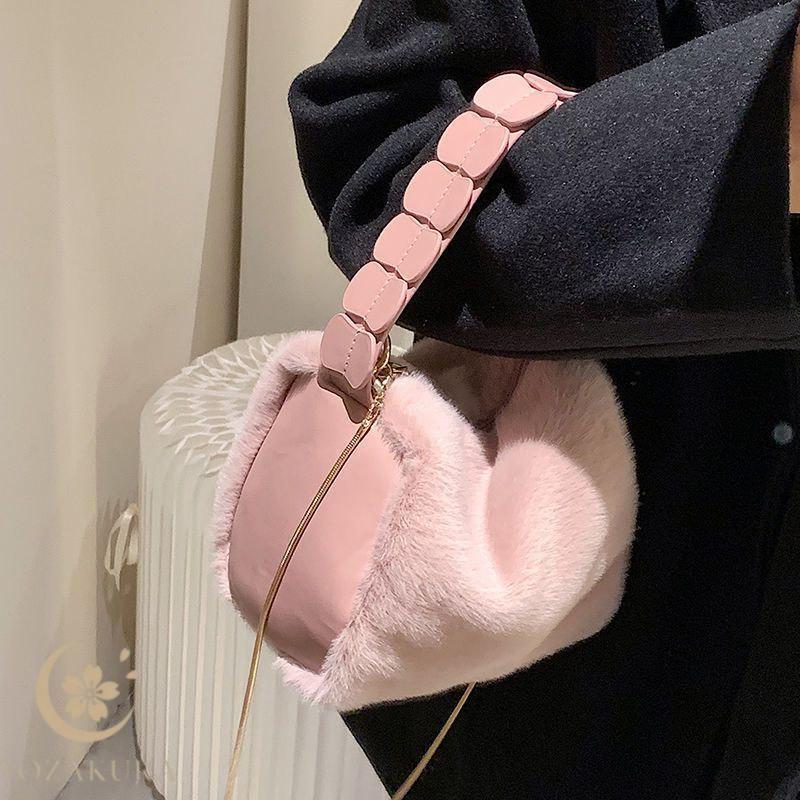 ハンドバッグ ファー バッグ ショルダーバッグ 巾着 かばん ふわふわ