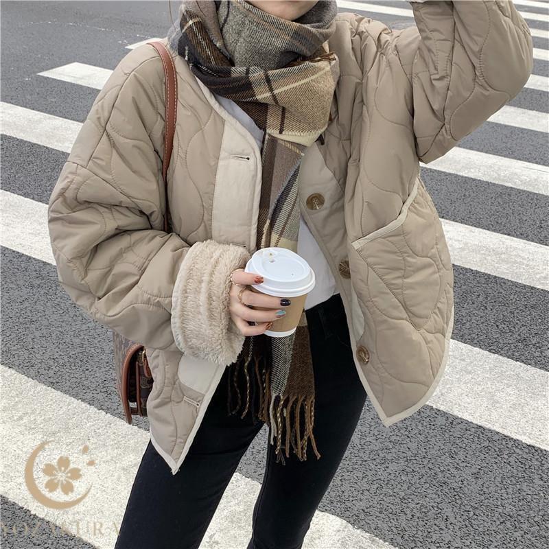 中綿ジャケット コート レディース ダウンジャケット 薄手 軽量 裏起毛