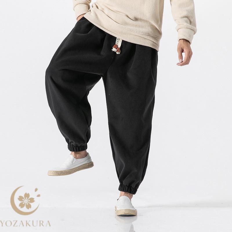 サルエルパンツ メンズ 冬 ジョガーパンツ ワイドパンツ サルエル
