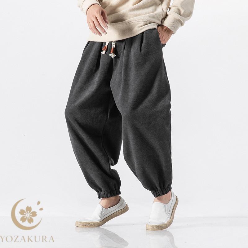 サルエルパンツ メンズ 冬 ジョガーパンツ ワイドパンツ サルエル