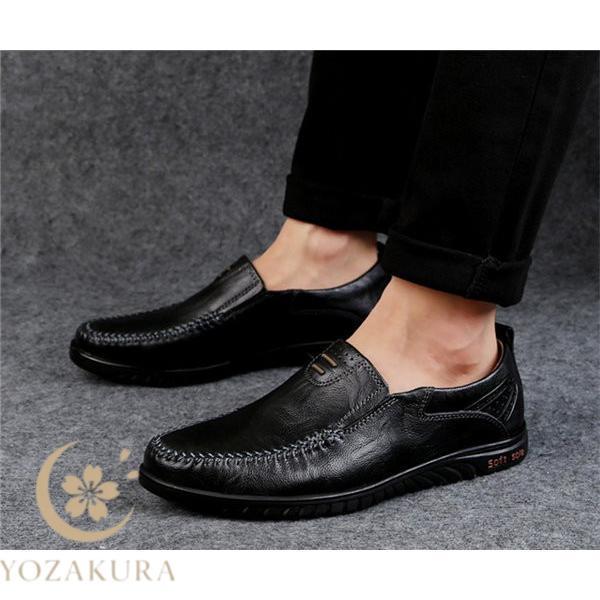 ドライビングシューズ メンズ 本革 幅広 ローファー 紳士靴 ビジネス