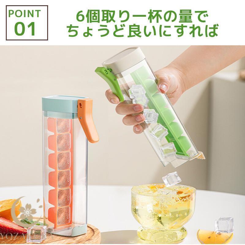 製氷皿 アイストレー 6個取り コンパクトサイズ 押しタイプ 食洗機対応