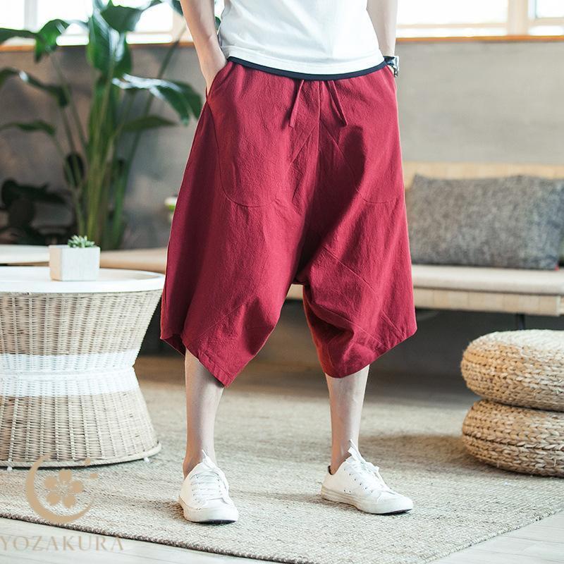 ハロンパンツ アラジンパンツ バルーンパンツ カジュアル 七分丈