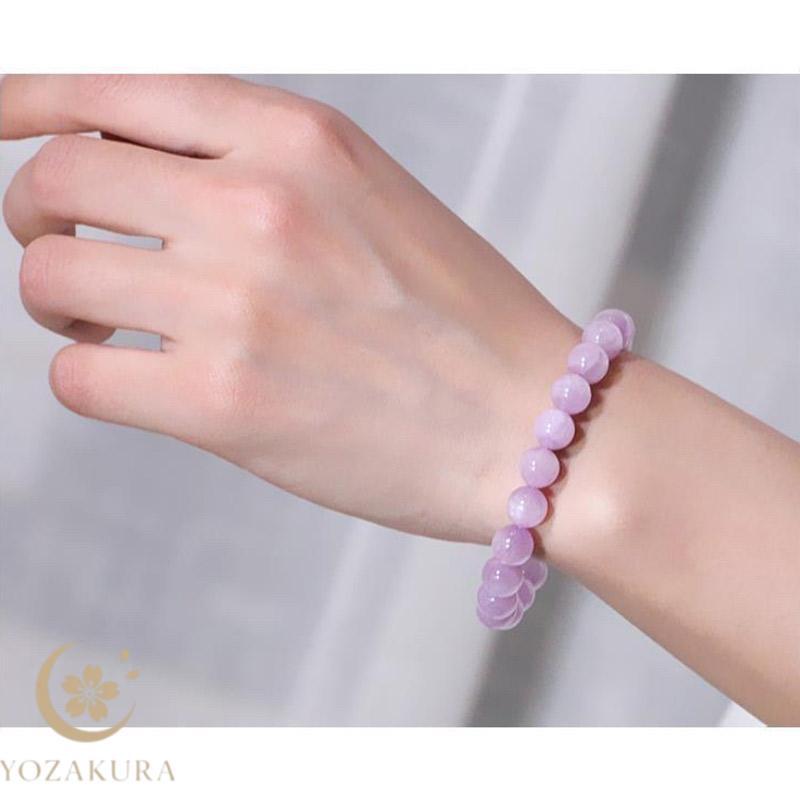 天然石 パワーストーン ブレスレット クンツァイト kunzite 小粒 6mm