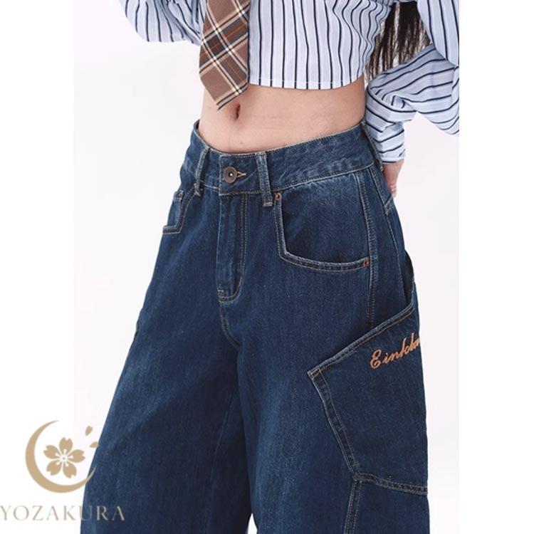デニム パンツ カーゴパンツ レディース カーブパンツ ジーンズ ワイド