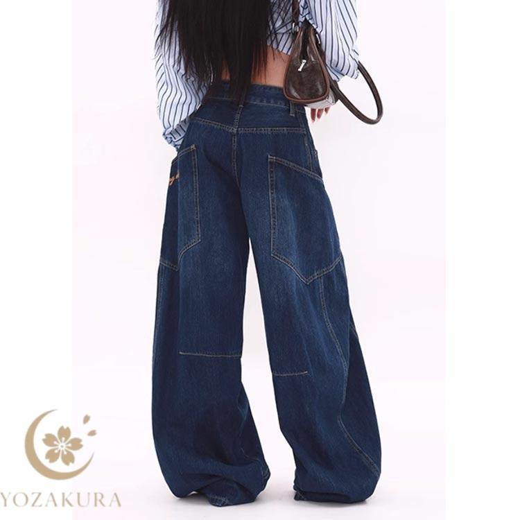 デニム パンツ カーゴパンツ レディース カーブパンツ ジーンズ ワイド