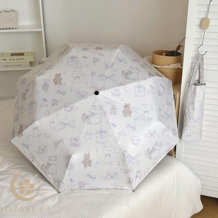☆ 折りたたみ日傘！ 綿麻キャンバス 晴雨兼用！可愛いです！ 日傘 折りたたみ 軽量 晴雨兼用 折りたたみ傘 ワンタッチ 自動開閉