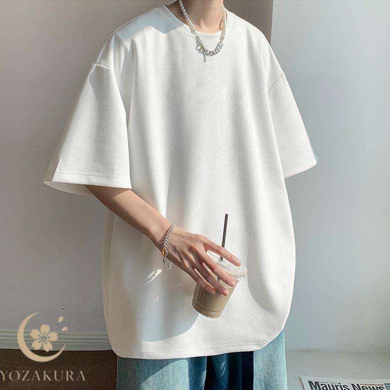 高品質 五分袖メンズTシャツ 夏 5分袖 おしゃれ ビッグシルエット t