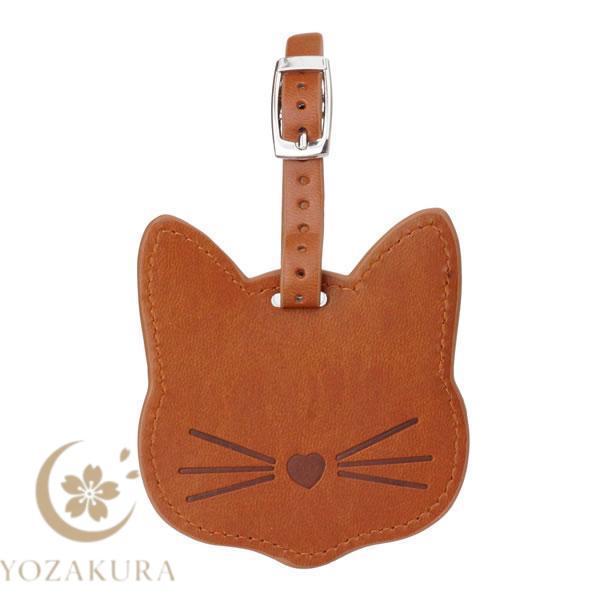 ネームタグ ネームプレート 荷物タグ バッグタグ 猫 タグ ネーム PU
