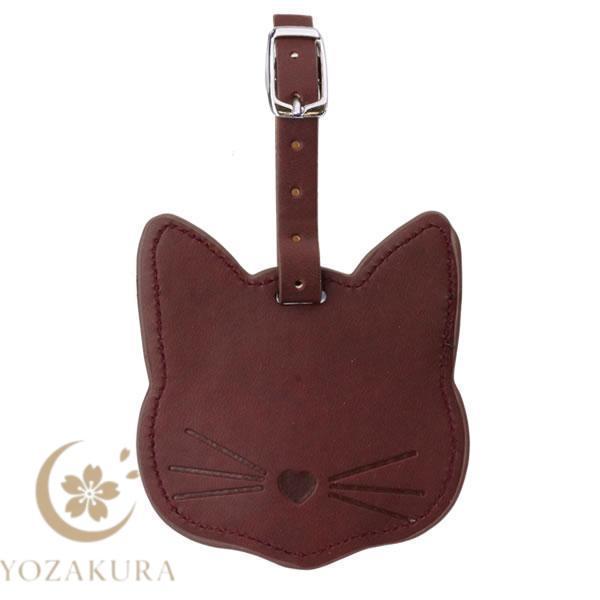 ネームタグ ネームプレート 荷物タグ バッグタグ 猫 タグ ネーム PU