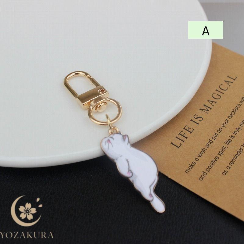 【未使用】ラドロー　キーホルダー　チャーム　猫　キャット 楽天市場】猫キーホルダー シルク両面刺繍 さびネコ キャット ネコ