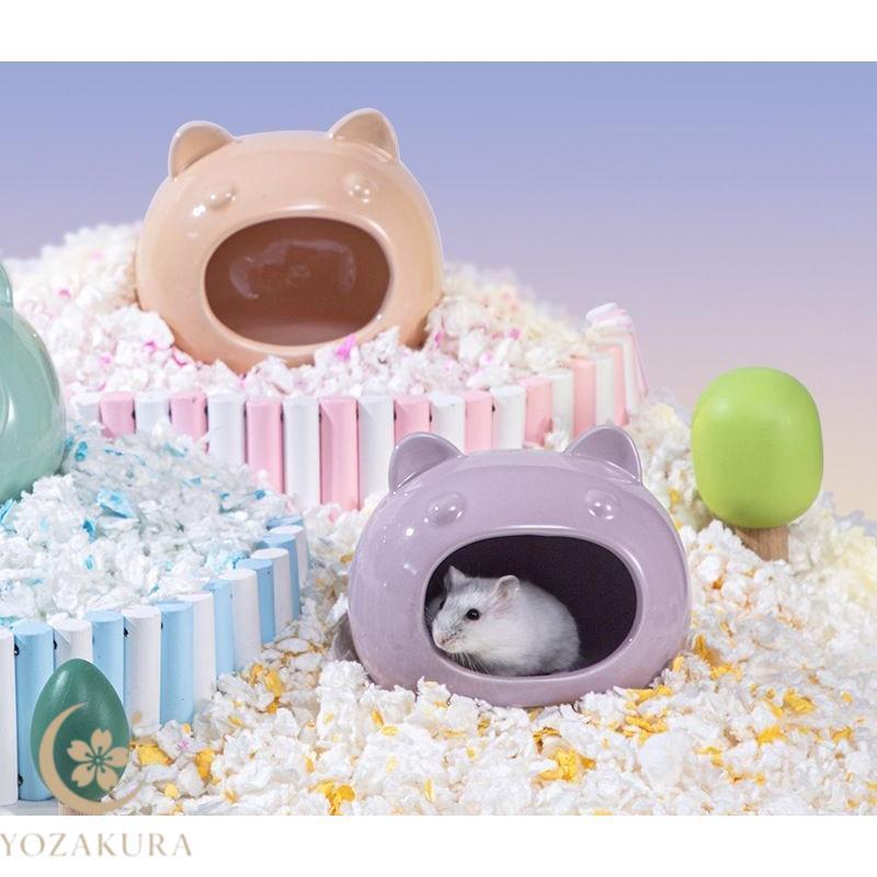 ハムスターハウス 小動物用 ペット用品 陶器 セラミック製 お家 小屋
