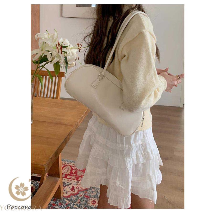 横長 フェイクレザー 鞄 トートバッグ ボストンバッグ レディース 軽量