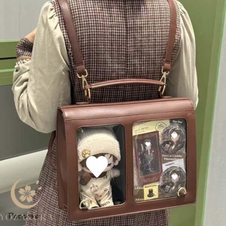 リュックサック 痛バッグ 隠せる 20cm ぬいポーチ ハンドバッグ