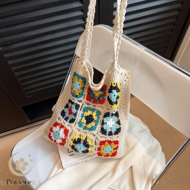 バッグ レディース 秋 冬 クロシェ編み バック 鞄 カバン ハンドバック