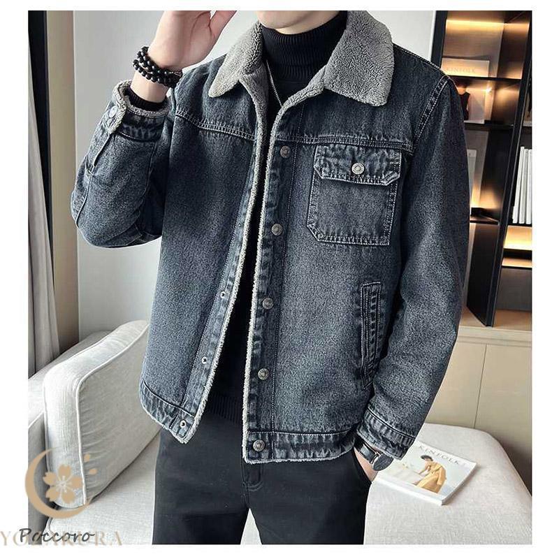 デニムジャケット メンズ 裏ボア デニムコート ボアジャケット Gジャン
