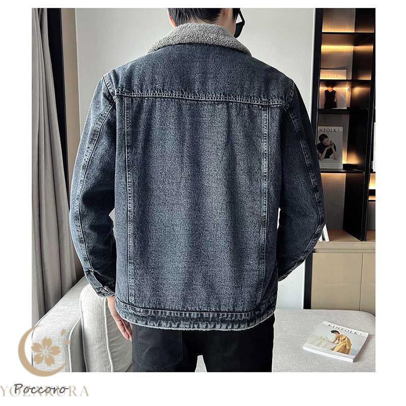 デニムジャケット メンズ 裏ボア デニムコート ボアジャケット Gジャン