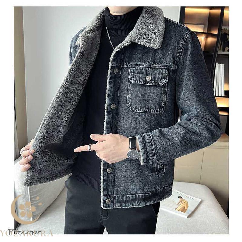 デニムジャケット メンズ 裏ボア デニムコート ボアジャケット Gジャン