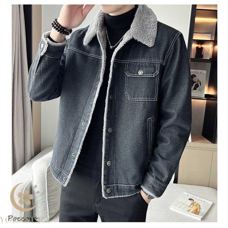 デニムジャケット メンズ 裏ボア デニムコート ボアジャケット Gジャン