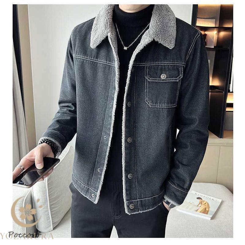 デニムジャケット メンズ 裏ボア デニムコート ボアジャケット Gジャン