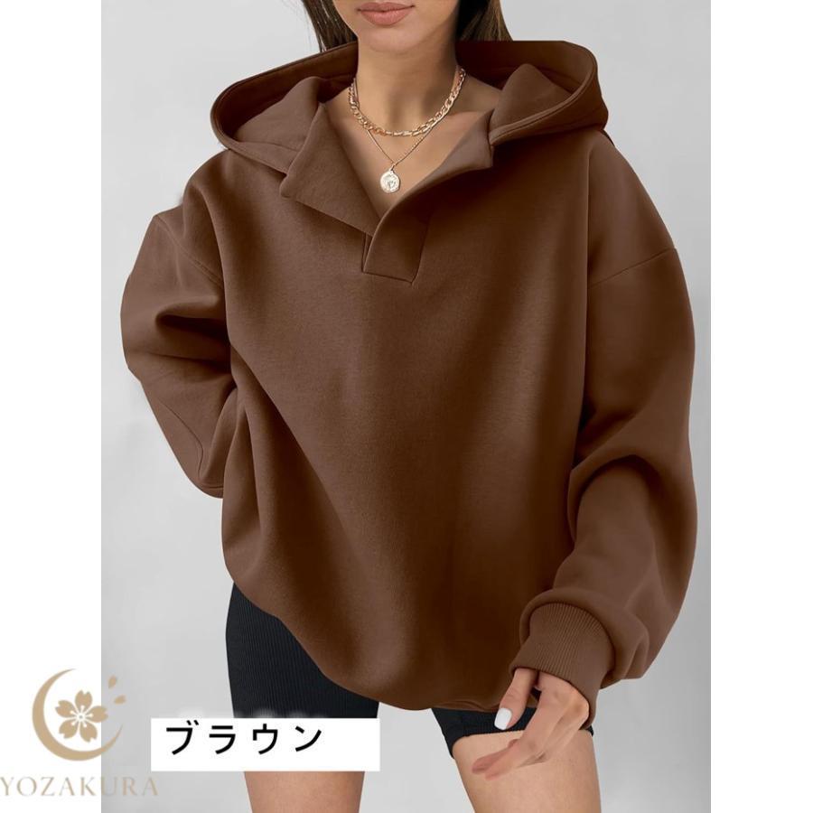 パーカー カラバリ豊富 オーバーサイズ 体型カバー フード付き