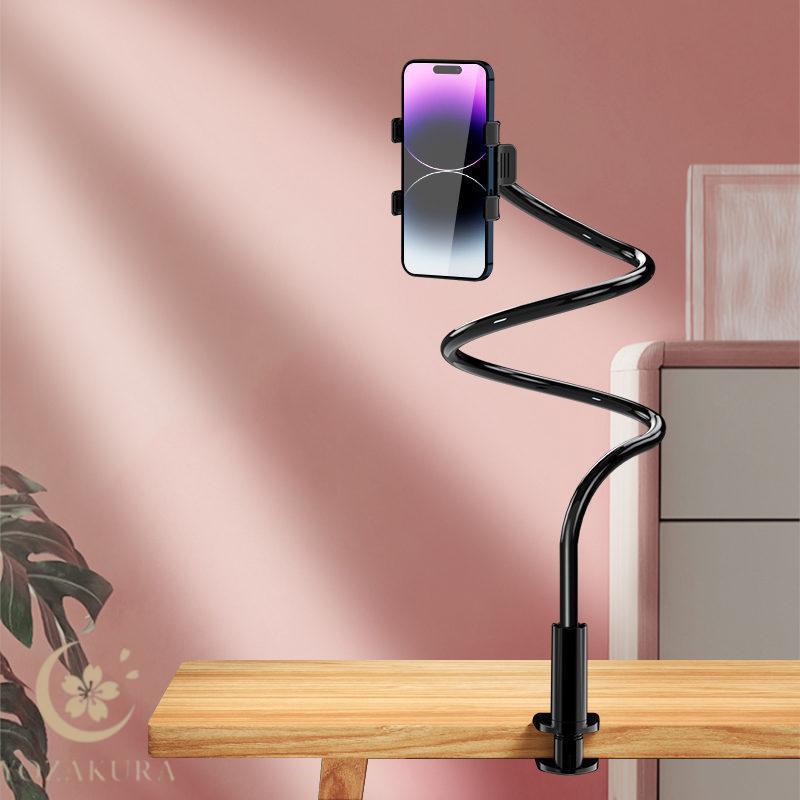 スマホ タブレット アーム スタンド 寝ながら 手ぶら 動画 固定 安定