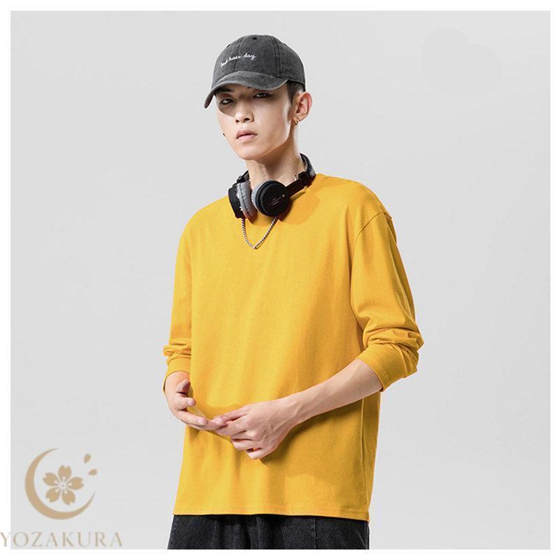 tシャツ ロンT メンズ 長袖 春 秋 ロング Tシャツ カットソー トップス