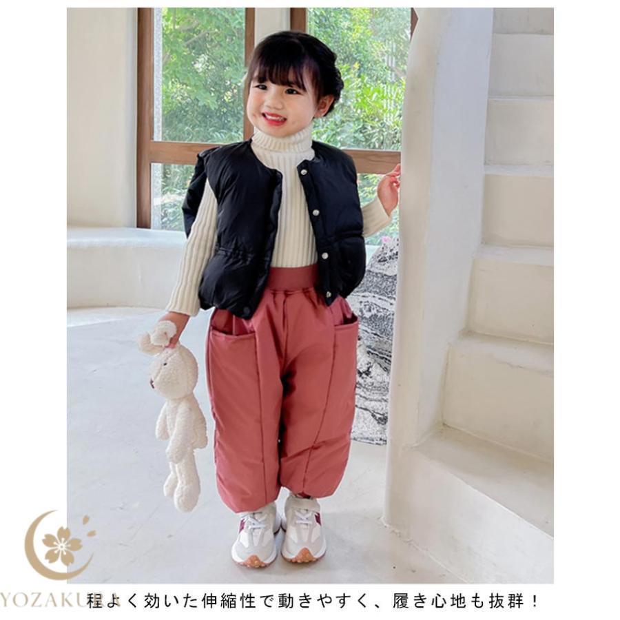 ジョガーパンツ 中綿パンツ ズボン ボトムス ベビー 女の子 裏起毛