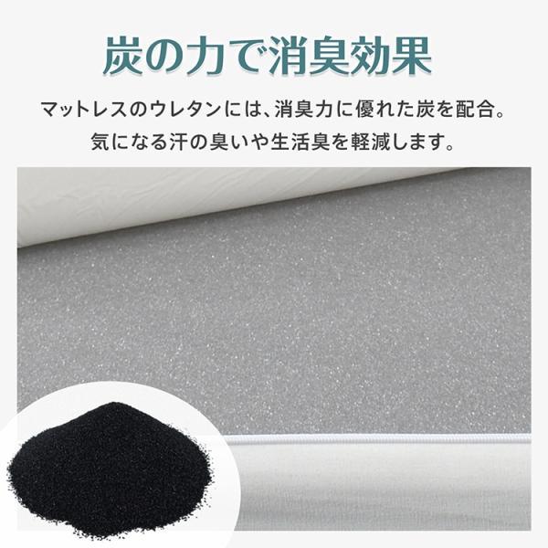 高反発マットレス 折りたたみ 三つ折り 厚さ10cm 170N 体圧分散 洗える