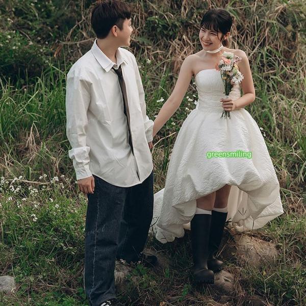 ウェディングドレス ミニ ショート丈 ミニドレス バルーン 二次会 結婚