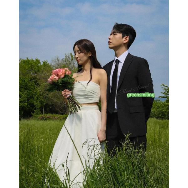 ウェディングドレス セパレート Aライン ロング 二次会 結婚式 披露宴 