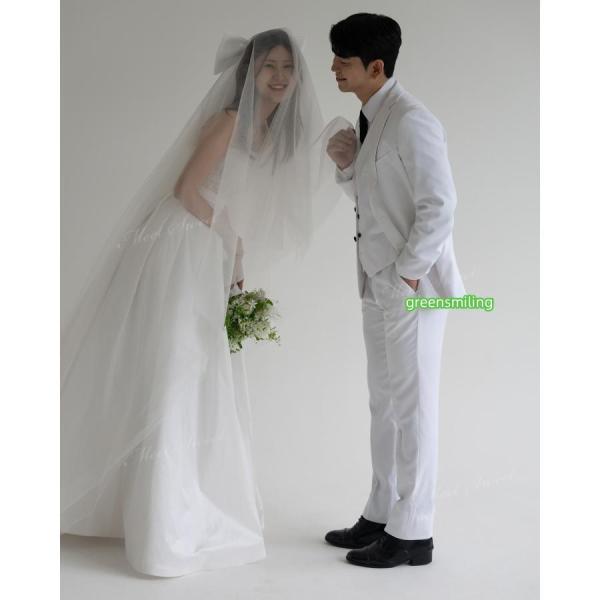 ウェディングドレス オフショルダー 2way ベアトップ Aラインドレス ロング 二次会 結婚式 披露宴 前撮り 発表会 花嫁 ウエディングドレス 花嫁ドレス_2