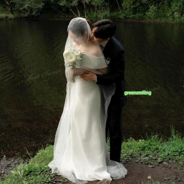 花嫁ドレス ロング きれいめ ウェディングドレス 前撮りドレス 後撮り 結婚式ド ウェディングドレス 結婚式 二次会 前撮り 後撮り パーティー ドレス