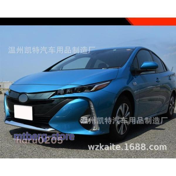 プリウス PHV フロントバンパーガーニッシュ ZVW52 外装 アクセサリー メッキ仕上げ カスタム パーツ フロントバンパーカバー